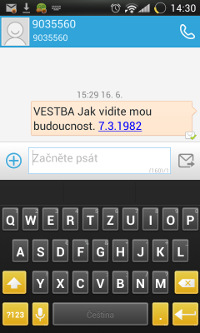 SMS Věštba
